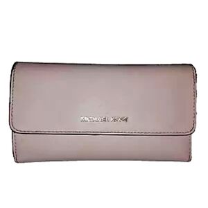 Michael Kors Women Jet Set Travel Large Rose Trifold Wallet